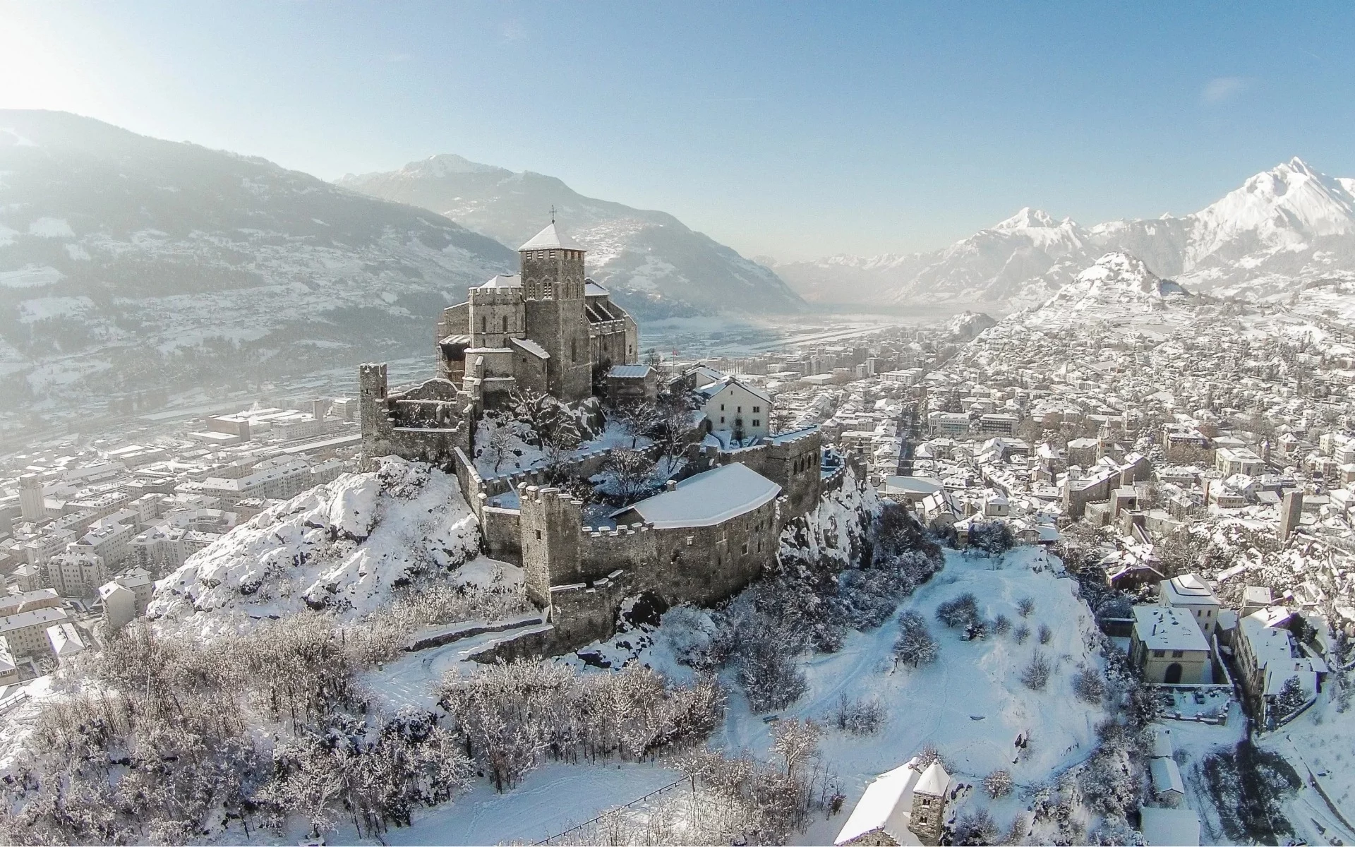 sion avec de la neige