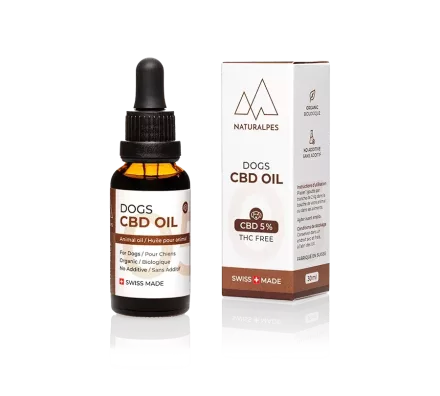 Huile CBD pour chien 5%