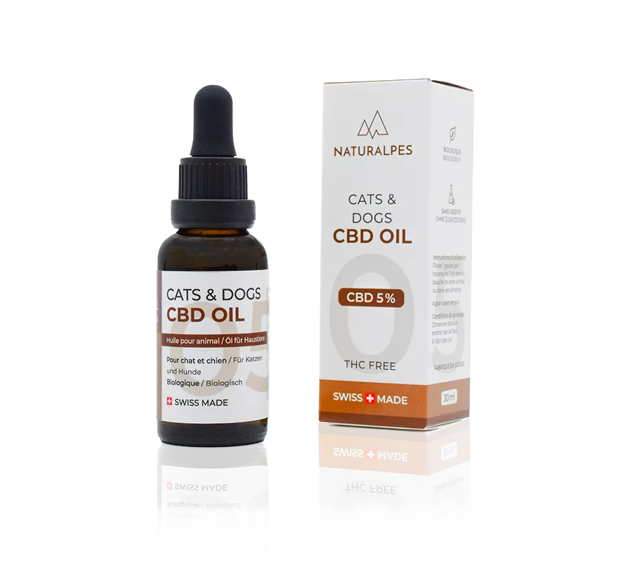 Huile CBD pour animaux 5%