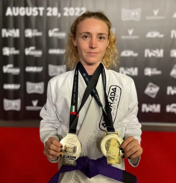 claire del sarto Brazilian jiu-jitsu champion with two gold medals