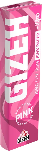 GIZEH Pink King Size Slim + Tips