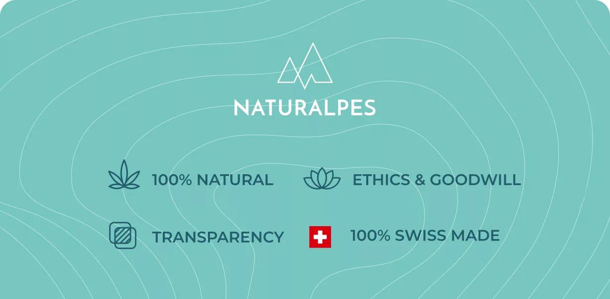 naturalpes: transparency _ ethics &amp; goodwill _ 100% Swiss-made